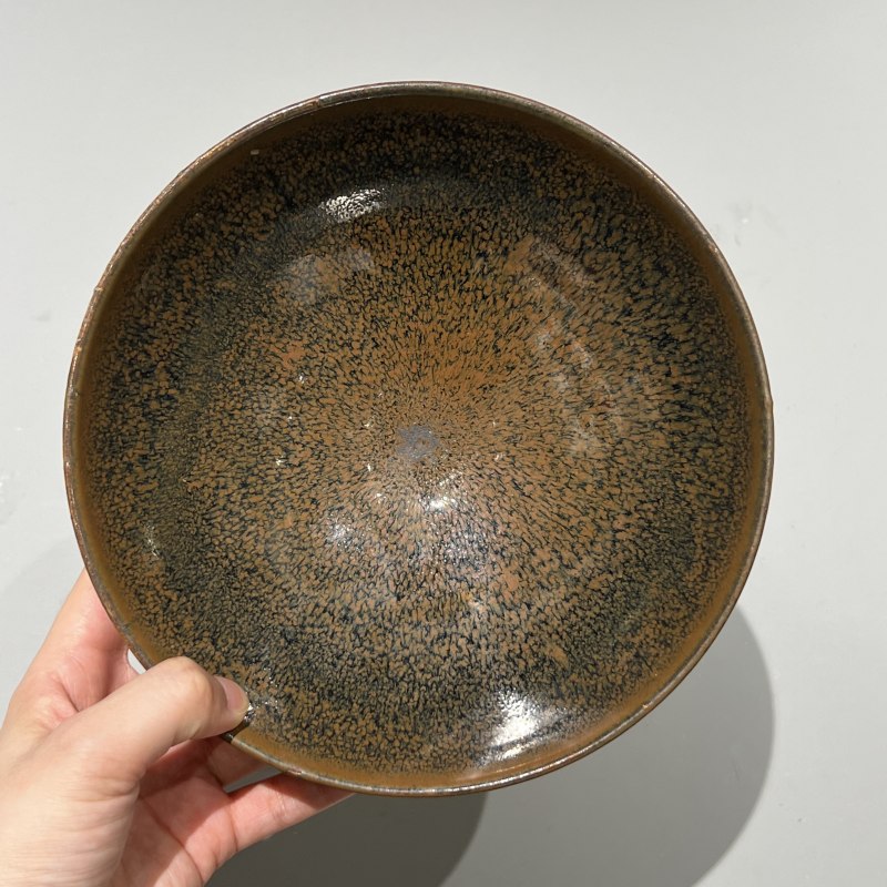 明代 黑釉油滴大碗 - 图5