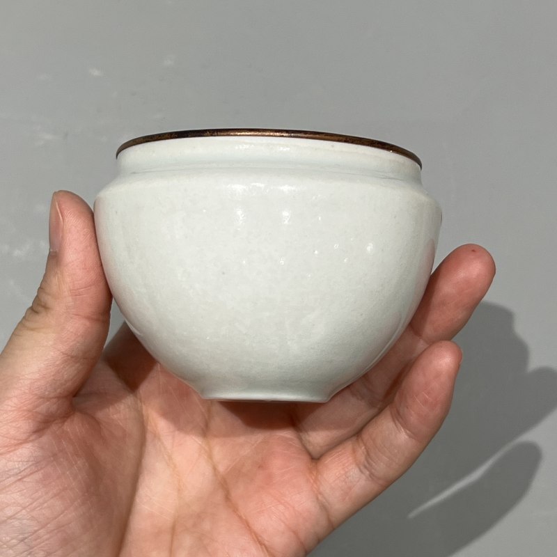 明代 青白釉素面钵 - 图6