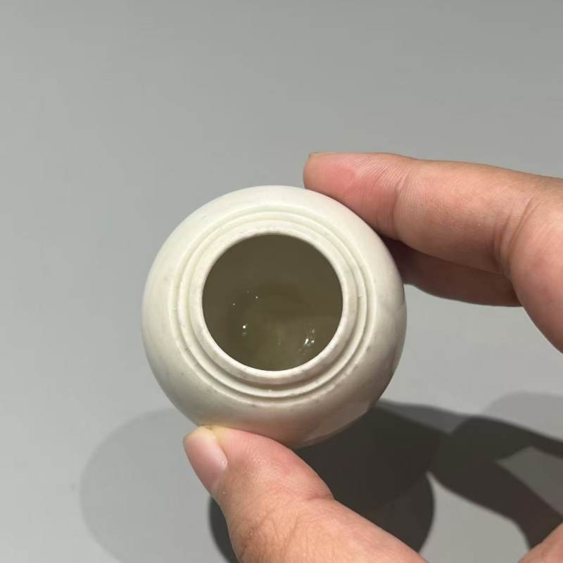 明代 白釉盖盒、小罐一组 - 图9