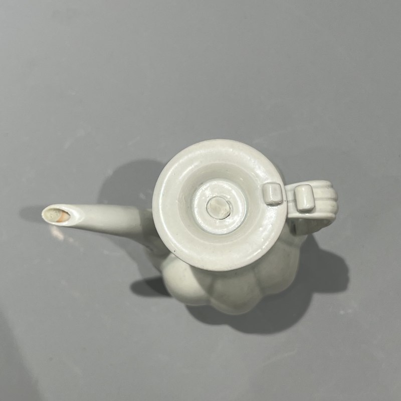 明代 青白釉瓜棱执壶 - 图4
