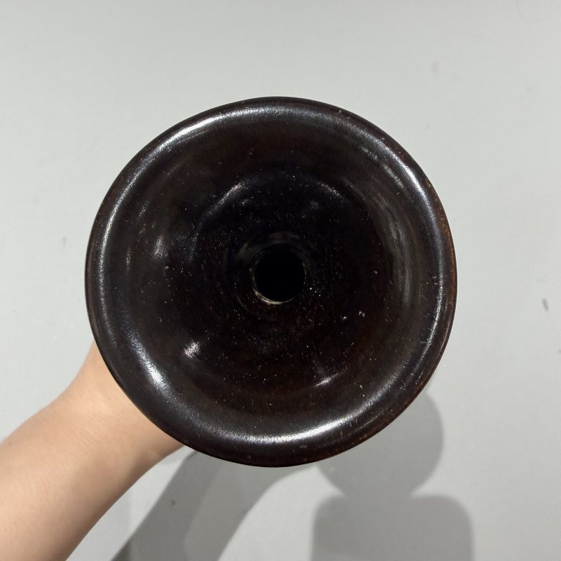 明代 黑釉剔花玉壶春瓶 - 图3