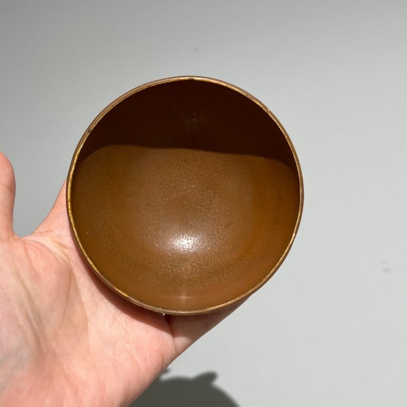 明代 柿红釉小盏 - 图5