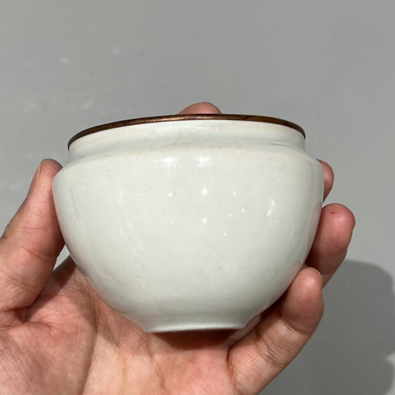 明代 青白釉素面钵 - 图7