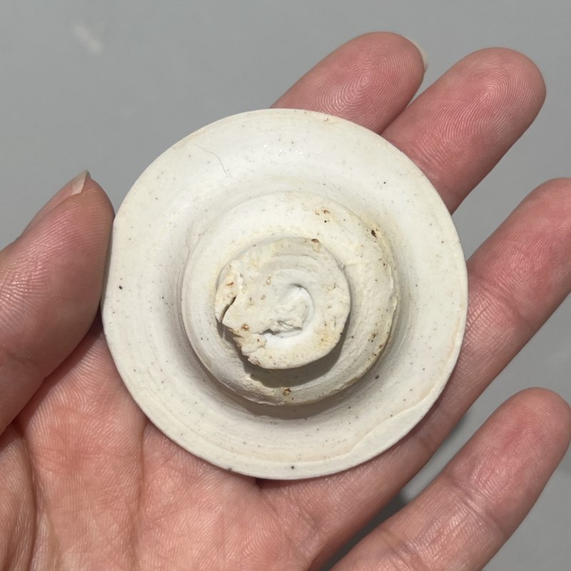 明代 青白釉瓜棱执壶 - 图5