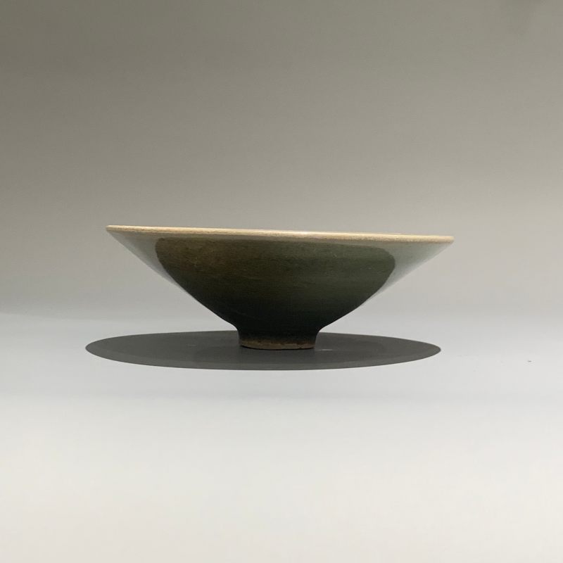 明代 龙泉窑青釉斗笠盏 - 图2