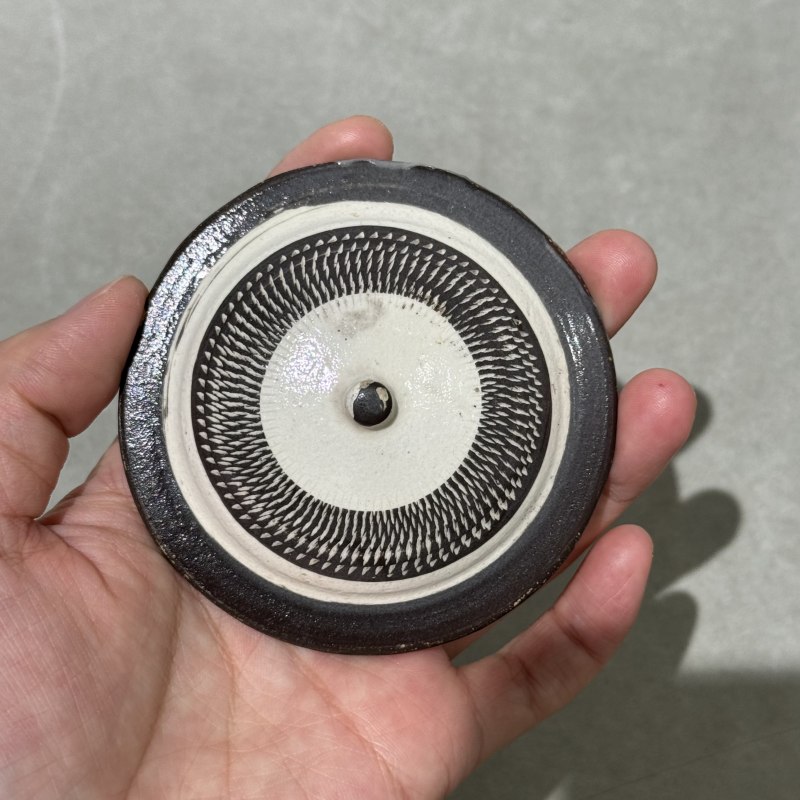 明代 当阳窑黑釉跳刀罐 - 图5