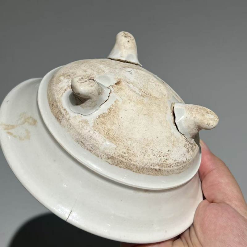 明代 白釉茶具一组 - 图11