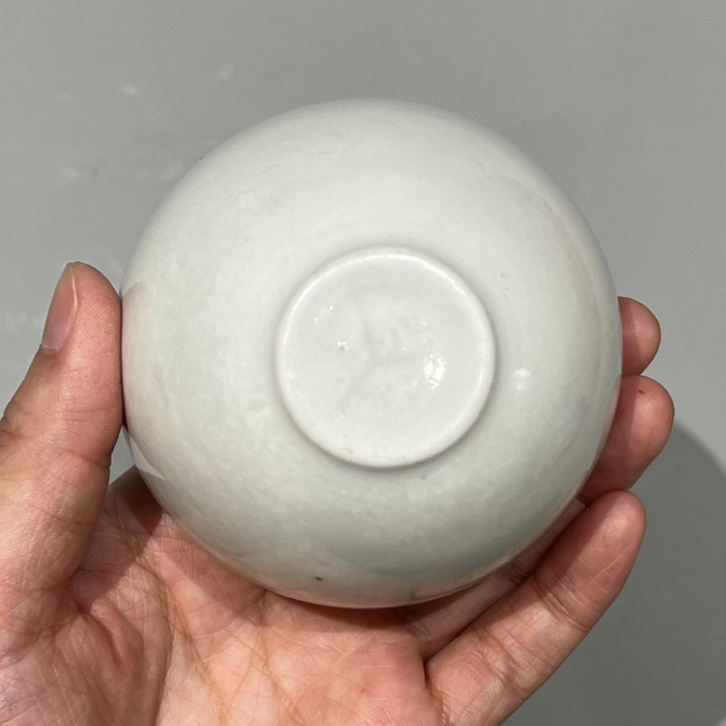 明代 青白釉素面钵 - 图8