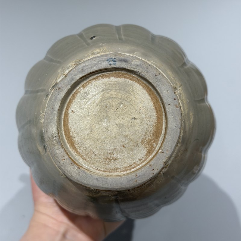 明代 青釉瓜棱执壶 - 图8