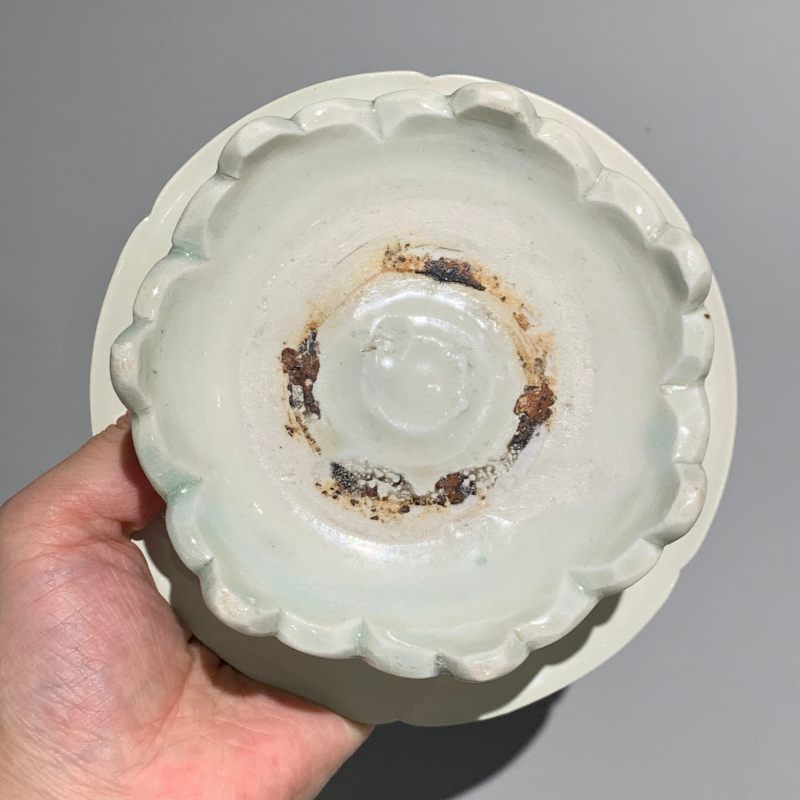 明代 青白釉辅首博山炉 - 图9