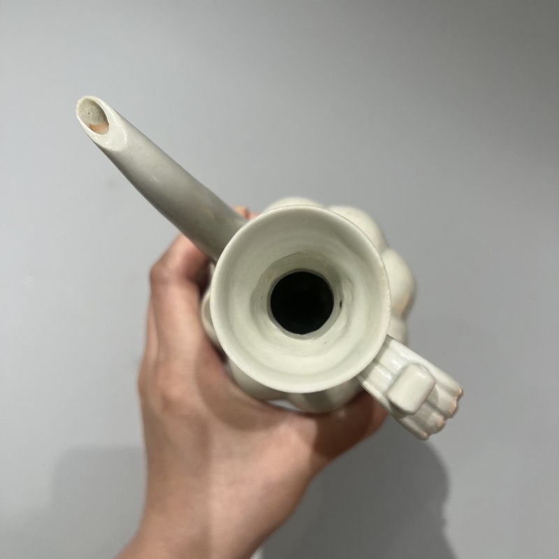明代 青白釉瓜棱执壶 - 图7