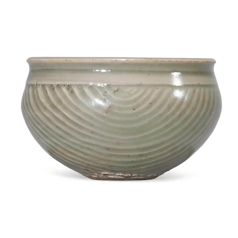 明代 青釉柳斗钵 - 图1