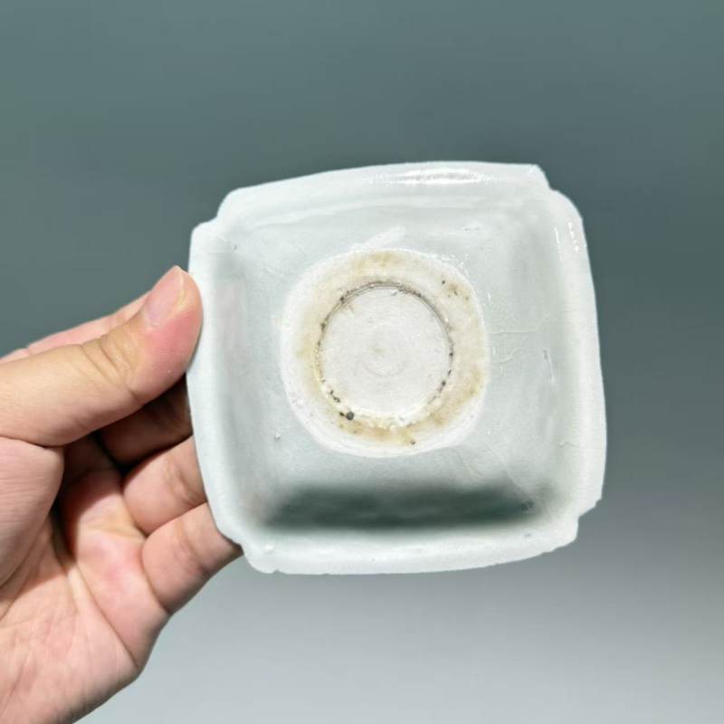 明代 青白釉四方盘一组六个 - 图11