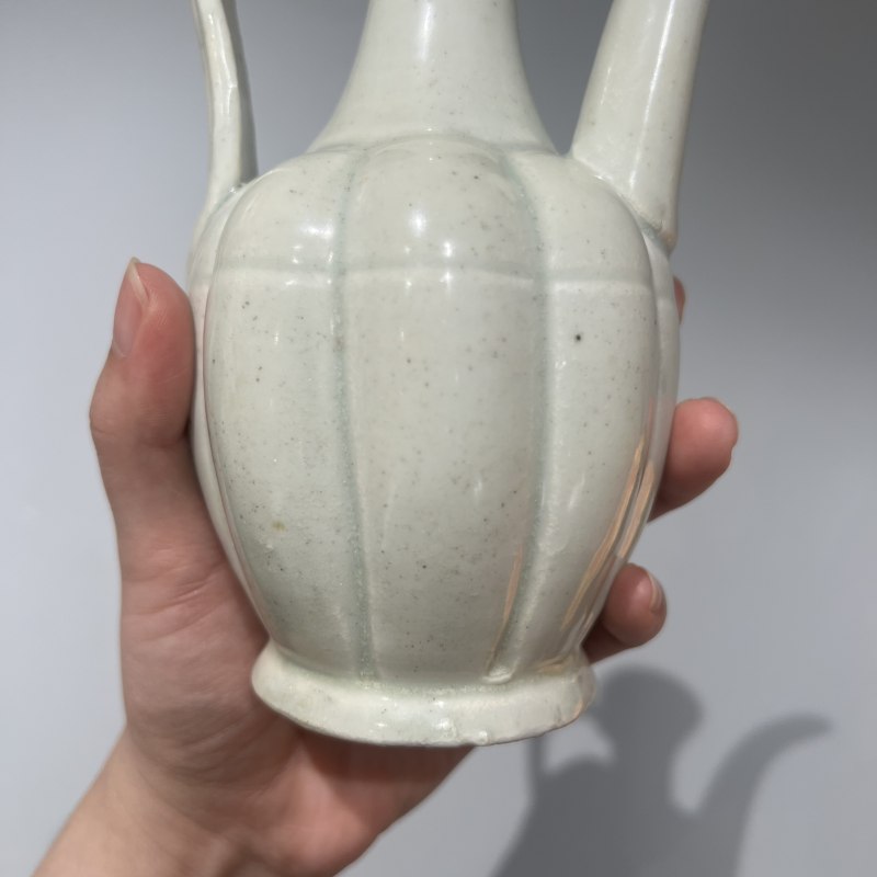 明代 青白釉瓜棱执壶 - 图10