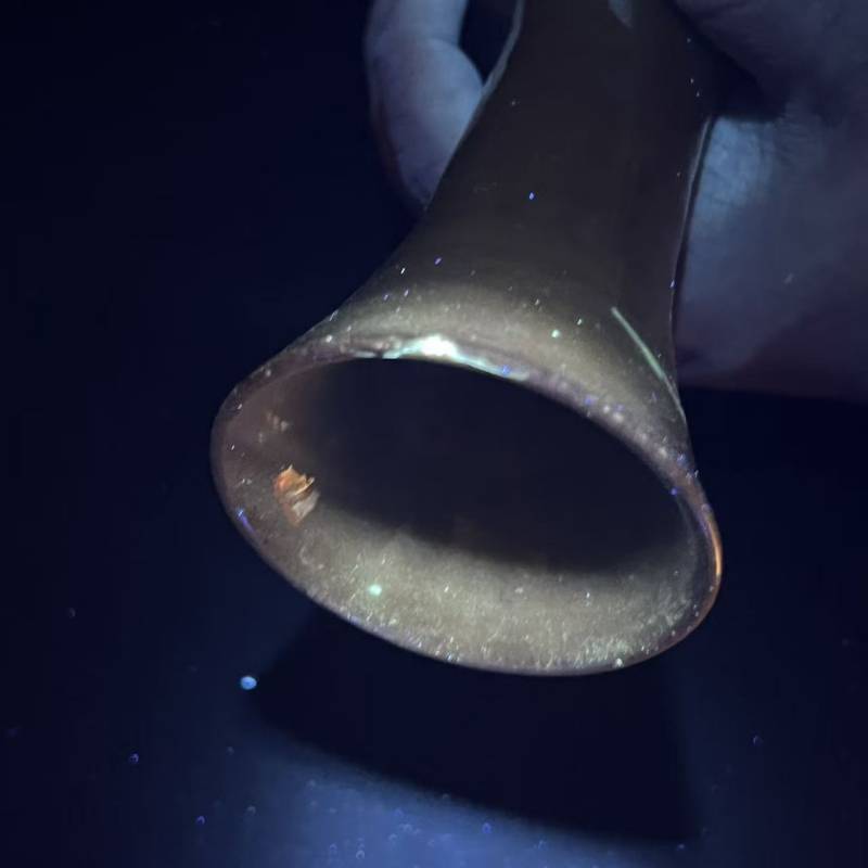明代 龙泉窑梅子青釉刻花玉壶春瓶 - 图9