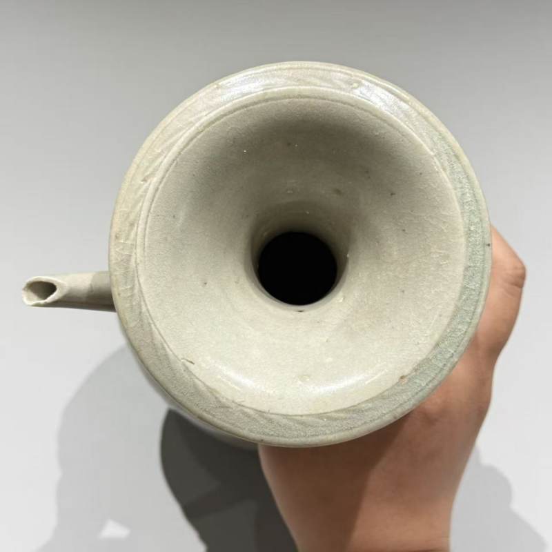 明代 青釉鬼面执壶 - 图7