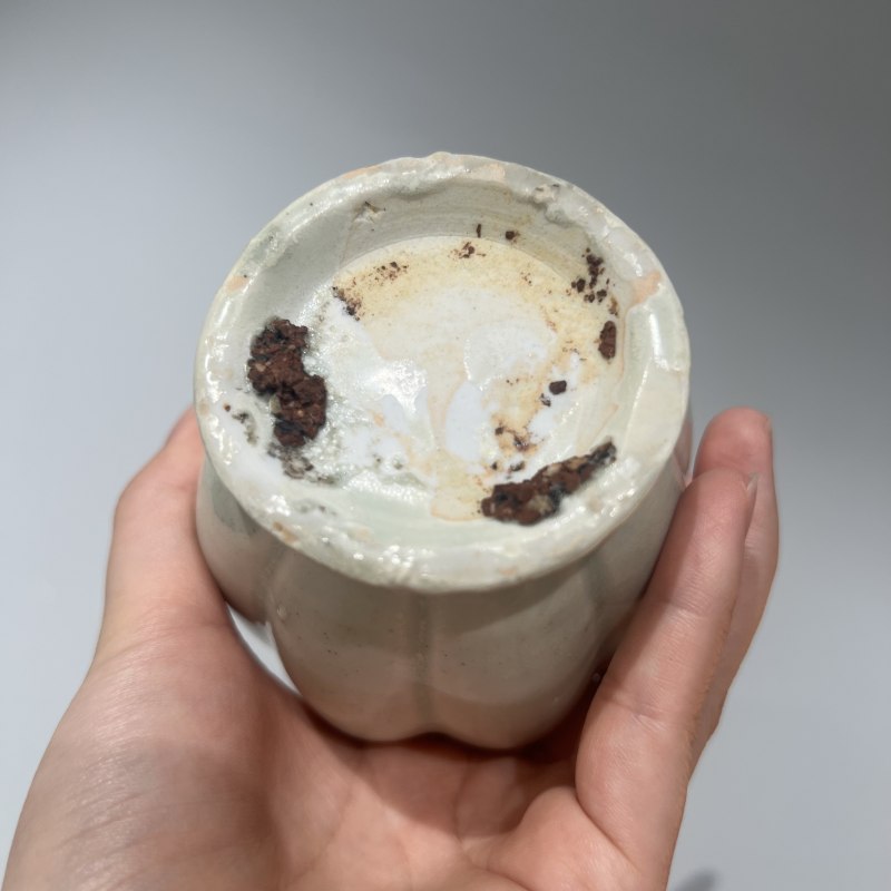 明代 青白釉瓜棱执壶 - 图12