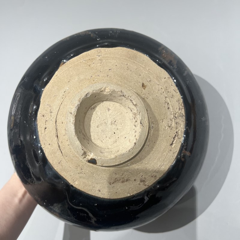 明代 黑釉铁锈花双系罐 - 图7