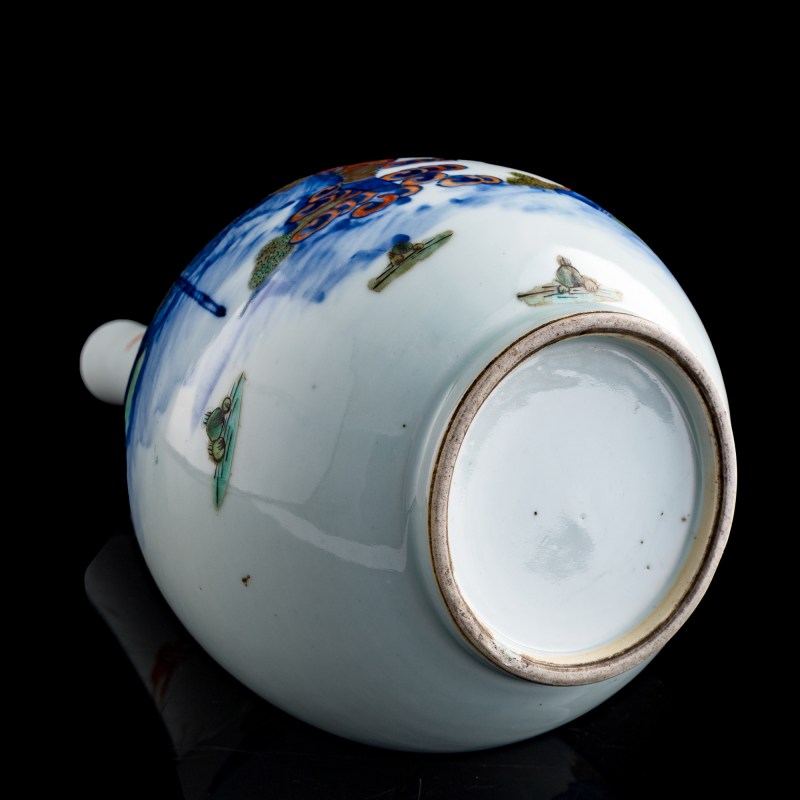 十九世紀 青花加彩西游記人物膽瓶 | A Chinese blue and enamel 'Journey to the West' danping vase, 19th century - 图7