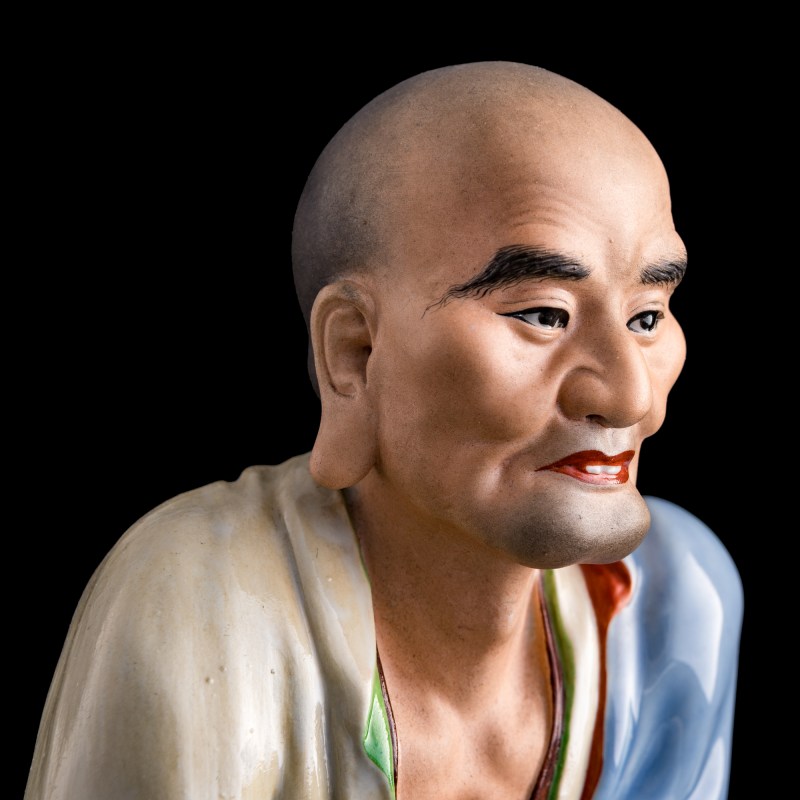 民國 曾龍升作粉彩羅漢 | A Chinese famille rose luohan, by Zeng Longsheng, Republic period - 图7