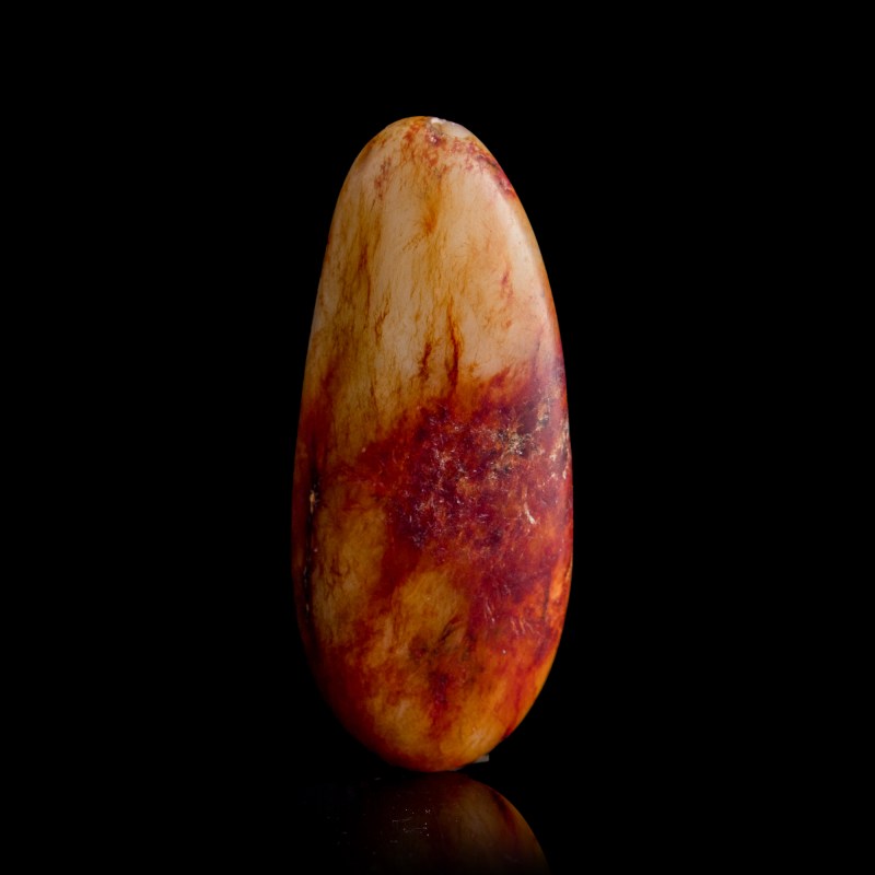 清代 玉仔料 | A Chinese jade pebble pendant, Qing dynasty - 图1