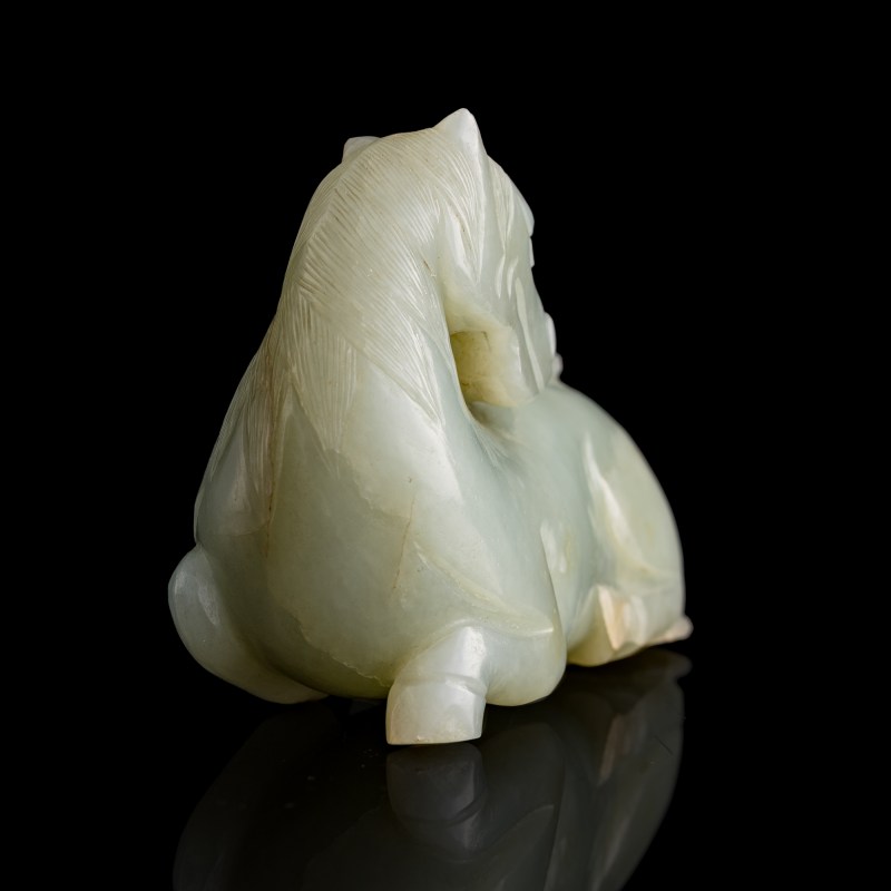 清代 玉雕馬上封候及玉蓮挂墜 | A Chinese jade 'monkey on horseback' carving and lotus pendant, Qing dynasty - 图6