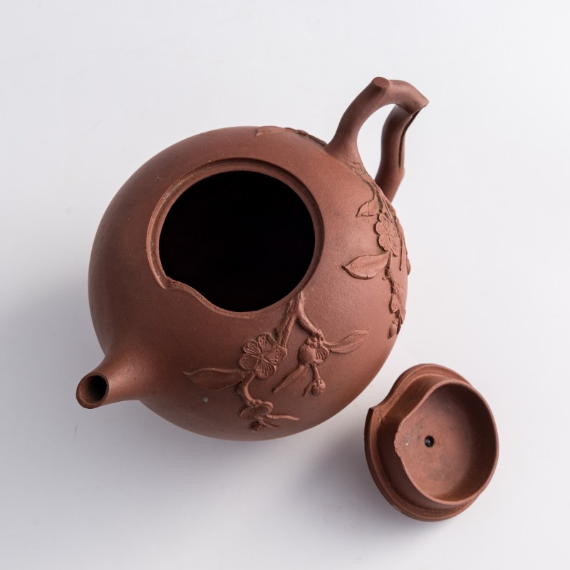民國 紫砂桃形壺 | A Chinese Yixing zisha peach-form teapot, Republic period - 图6