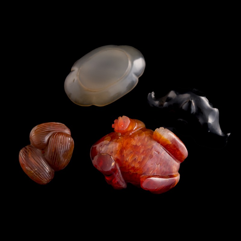 明代/清代 各式瑪瑙四件 | Four assorted Chinese agate objects, Ming/Qing dynasty - 图2