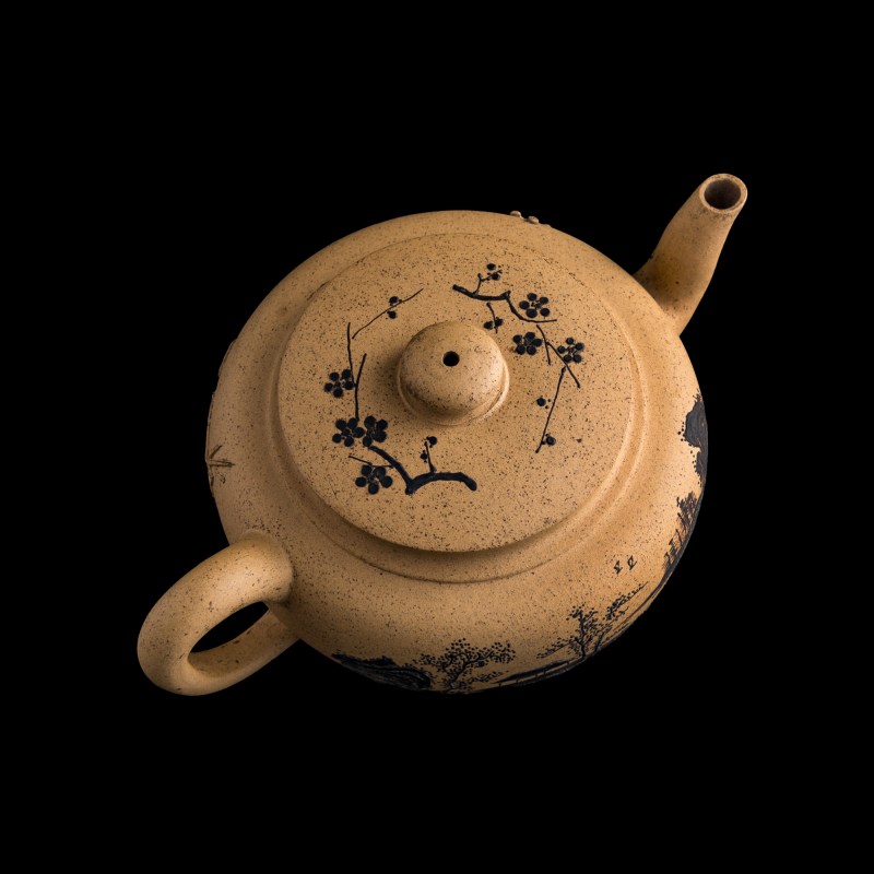 清代 阿曼陀室、彭年款段泥加彩山水壺 | A Chinese enameled Duanni 'landscape' teapot, Qing dynasty - 图5