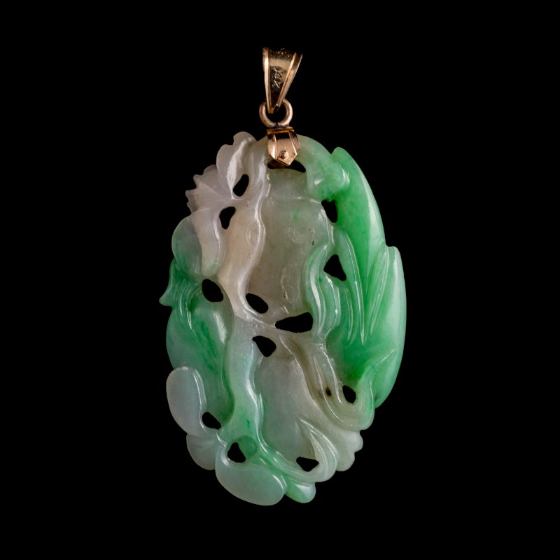 清代 翡翠佩飾兩件 | Two Chinese jadeite jewelry pieces, Qing dynasty - 图5