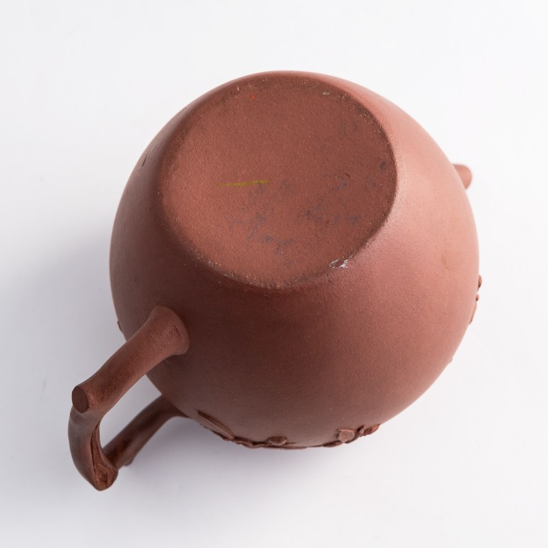 民國 紫砂桃形壺 | A Chinese Yixing zisha peach-form teapot, Republic period - 图7