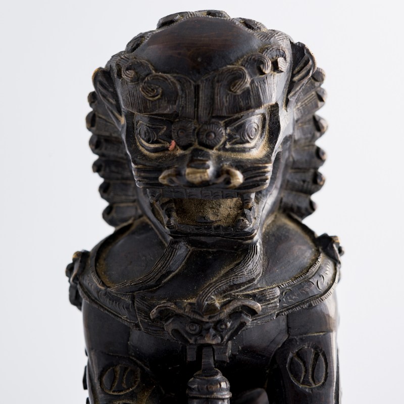 十九世紀早 銅京獅一對 | A pair of Chinese bronze Peking lions, early 19th century - 图10