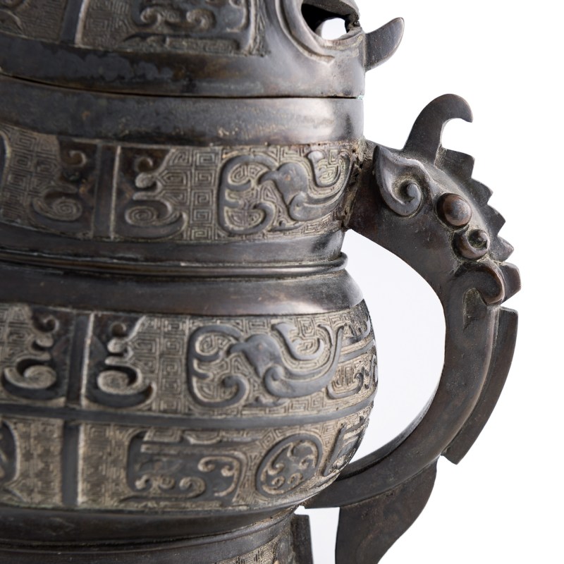 明代 銅饕鬄紋觥 | A Chinese bronze taotie-decorated gong vessel, Ming dynasty - 图10