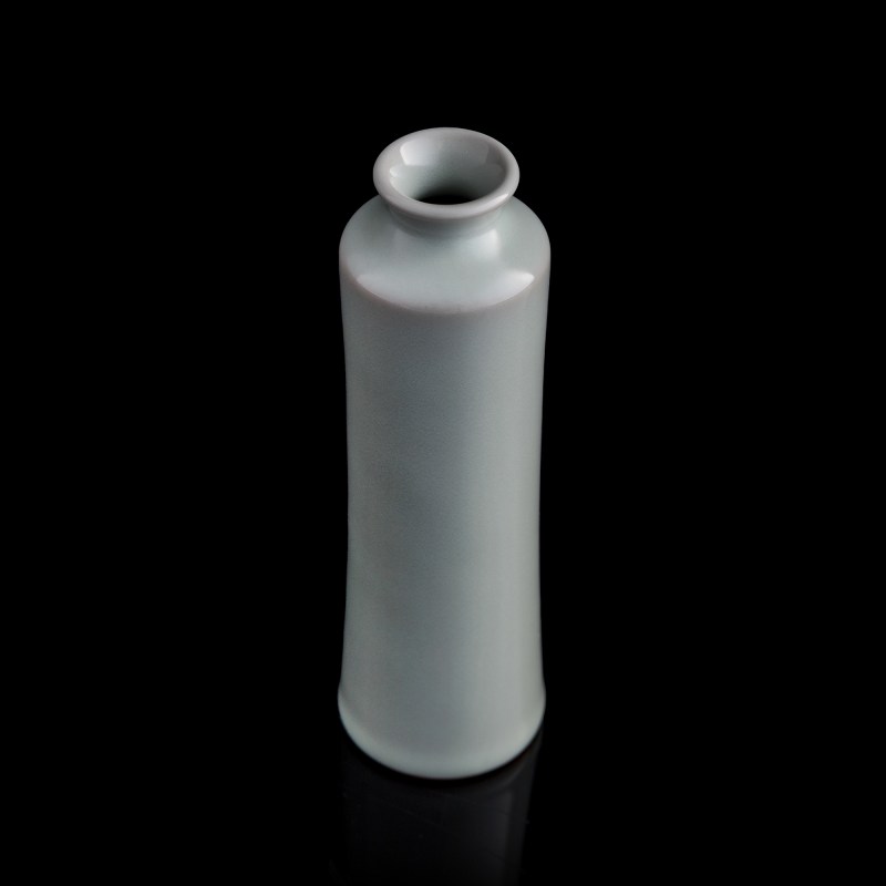 曉芳窑 天青釉筒瓶（附原盒及證書） | A Hsiao Fang kiln sky-blue-glazed sleeve vase, Modern - 图5