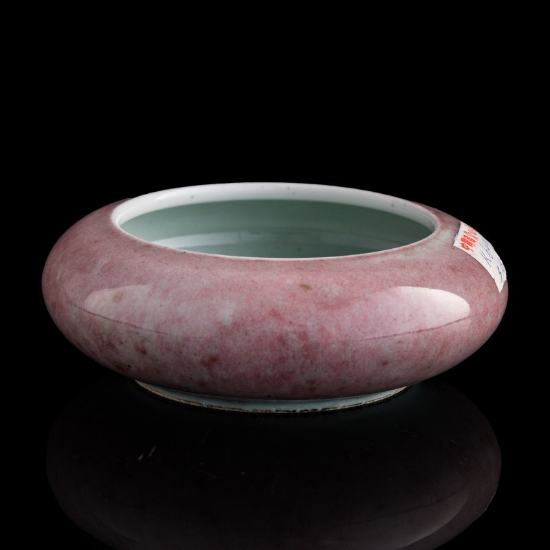清代 豇豆紅鏜鑼洗（附發票掃描件） | A Chinese peachbloom-glazed tangluo washer, Qing dynasty - 图2