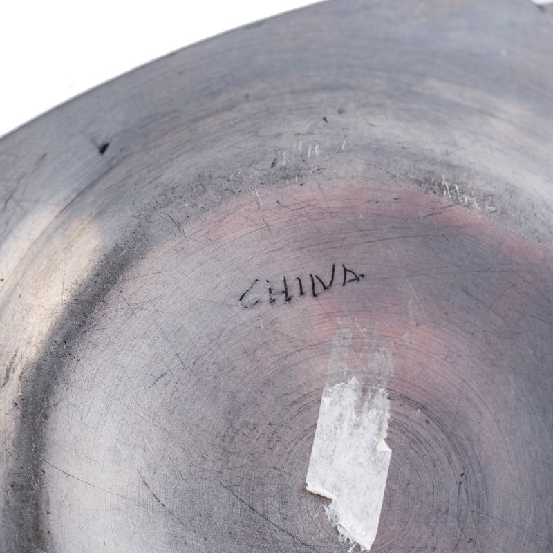 清代/民國 紫砂包錫杯八個 | A collection of Chinese pewter-mounted Yixing cups and trays, Qing/Republic period - 图2