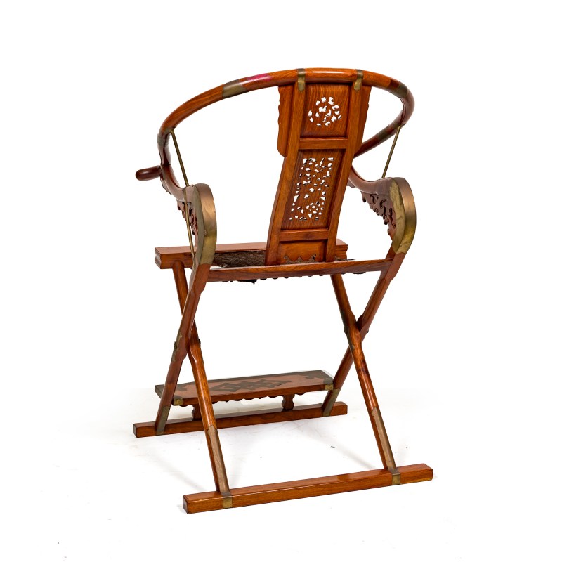 黃花梨交椅 | A Chinese huanghuali folding armchair - 图4