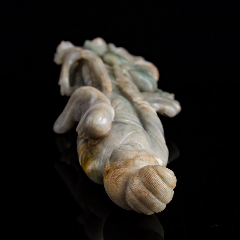 十九世紀 翡翠仕女像 | A Chinese jadeite lady figure, 19th century - 图5