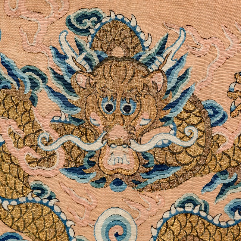 十九世紀早 緙絲龍紋綉片 | A Chinese kesi dragon panel, early 19th century - 图4