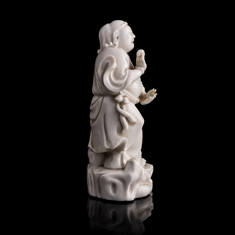 十七世紀 何朝春款德化劉海戲金蟬 | A Chinese Dehua figure of Liu Hai, 17th century - 图4