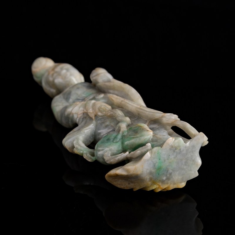 十九世紀 翡翠仕女像 | A Chinese jadeite lady figure, 19th century - 图6
