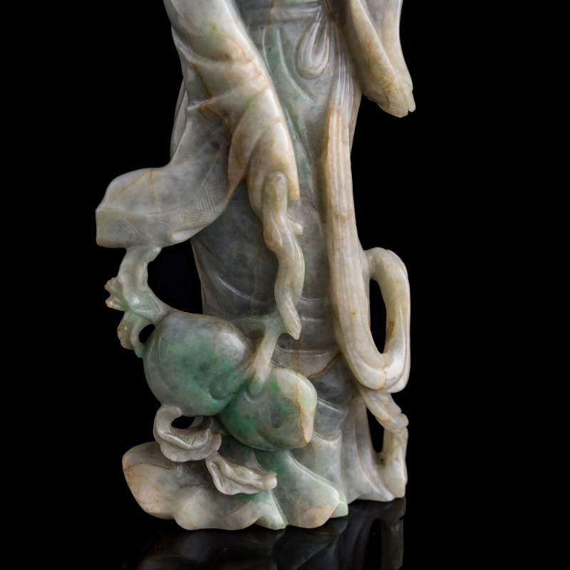 十九世紀 翡翠仕女像 | A Chinese jadeite lady figure, 19th century - 图8