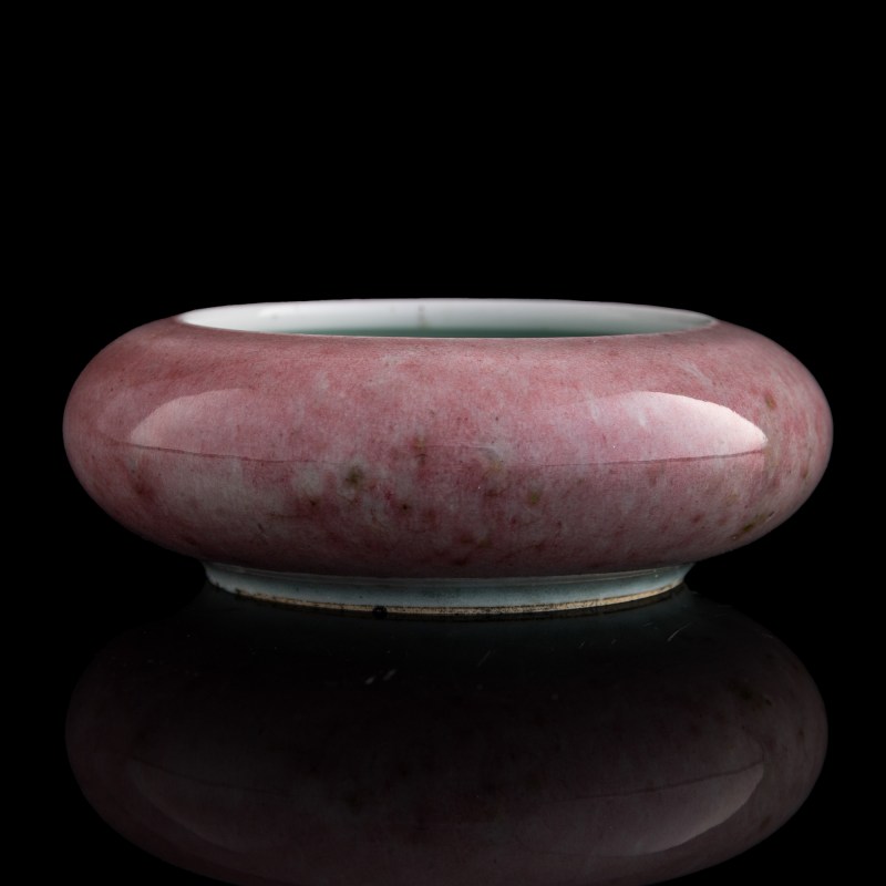 清代 豇豆紅鏜鑼洗（附發票掃描件） | A Chinese peachbloom-glazed tangluo washer, Qing dynasty - 图5
