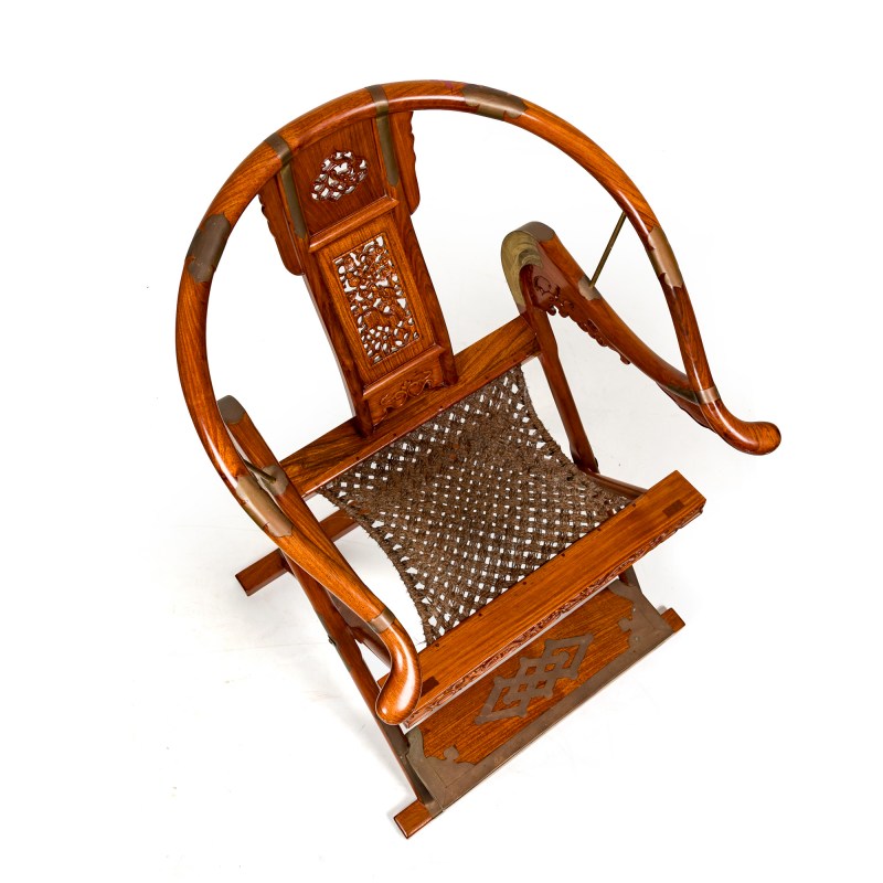 黃花梨交椅 | A Chinese huanghuali folding armchair - 图6