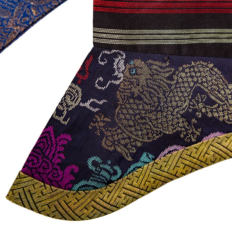 十九世紀 藍地織錦龍袍 | A Chinese blue-ground brocade dragon robe, 19th century - 图10