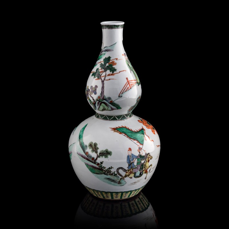 十九世紀 五彩人物葫蘆瓶 | A Chinese wucai 'figural' double-gourd vase, 19th century - 图5