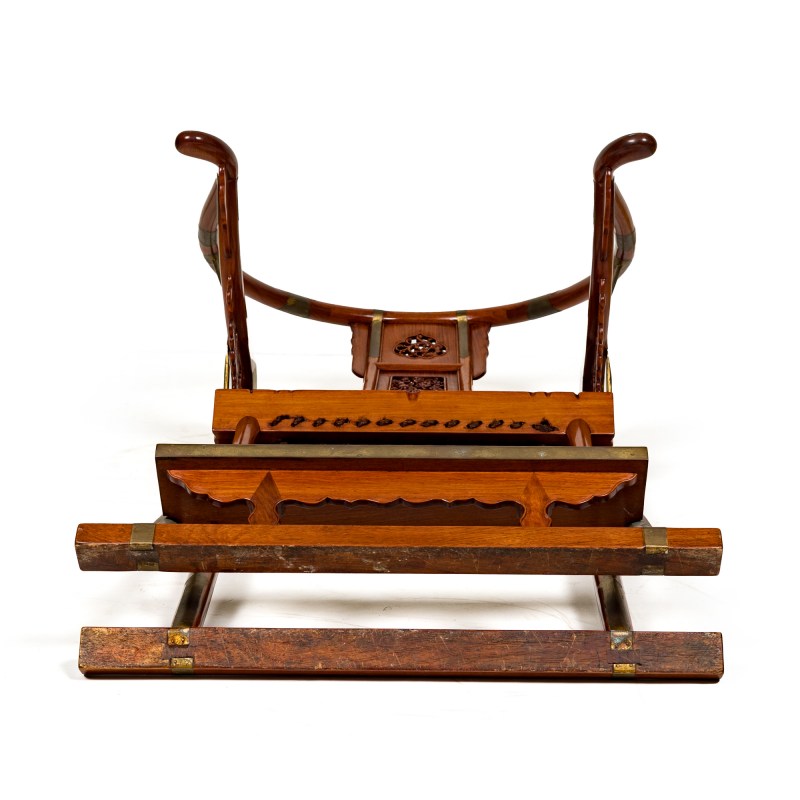 黃花梨交椅 | A Chinese huanghuali folding armchair - 图7