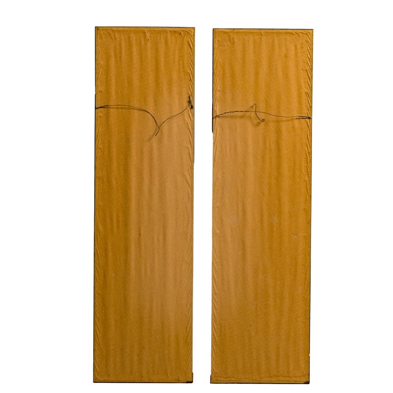 十九世紀晚 緙絲山水人物條屏鏡框一對 | A pair of framed Chinese kesi figural landscape panels, late 19th century - 图9