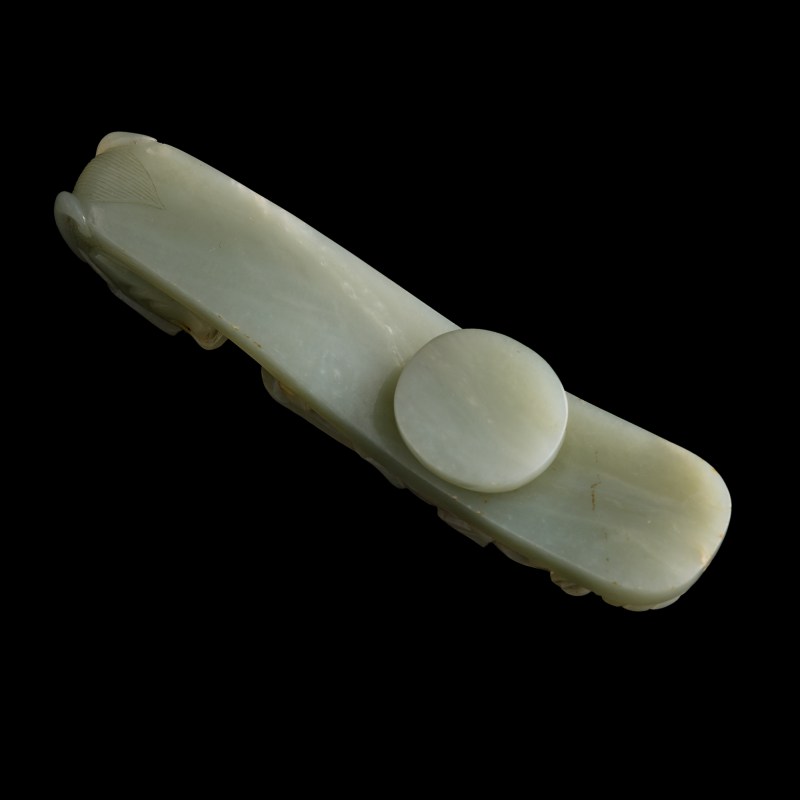 明代 玉龍勾 | A Chinese jade dragon belt hook, Ming dynasty - 图5