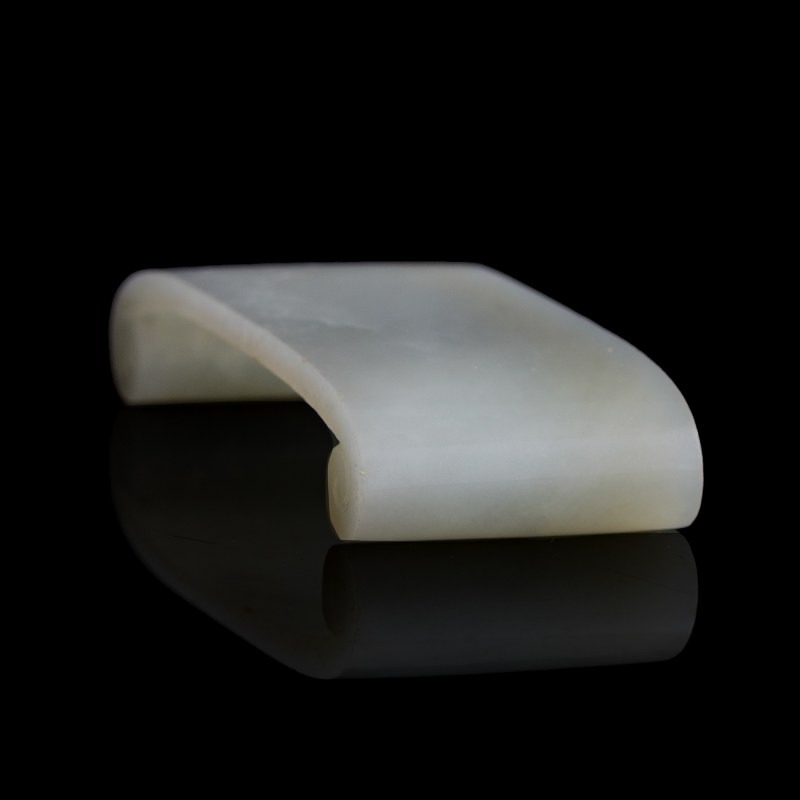 十八世紀 白玉墨床 | A Chinese white jade inkstick rest, 18th century - 图4